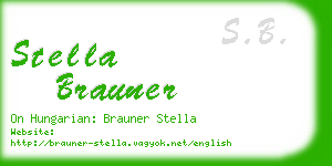 stella brauner business card
